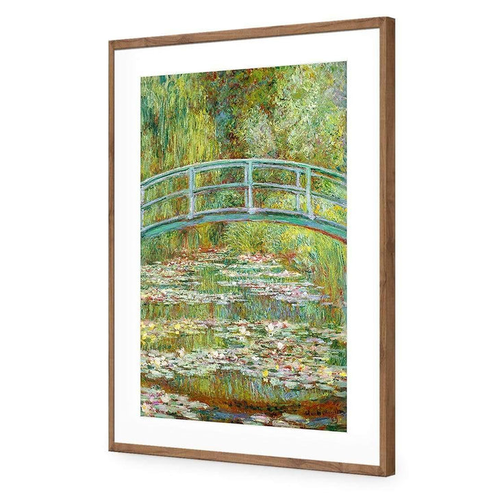Bridge Over the Sea Rose Pond By Monet Wall Art