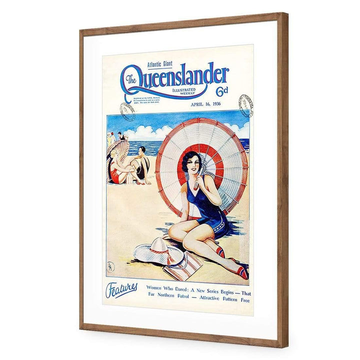 Queenslander Beach Girl, Original Wall Art