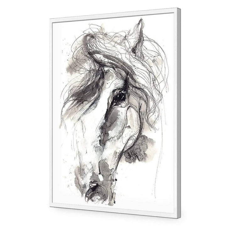 Monochrome Sketch Horse Wall Art