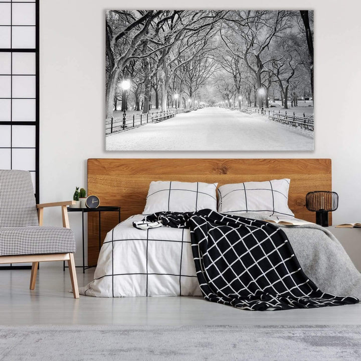 Central Park Dawn in Snow Wall Art