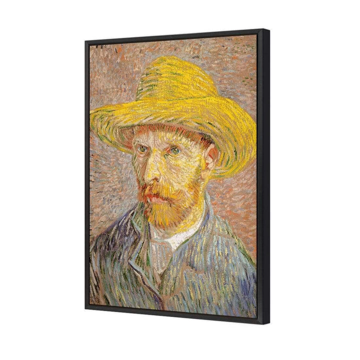 Self Portrait with a Straw Hat By Van Gogh Wall Art