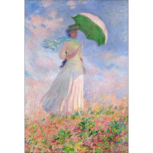 Woman With a Parasol By Monet