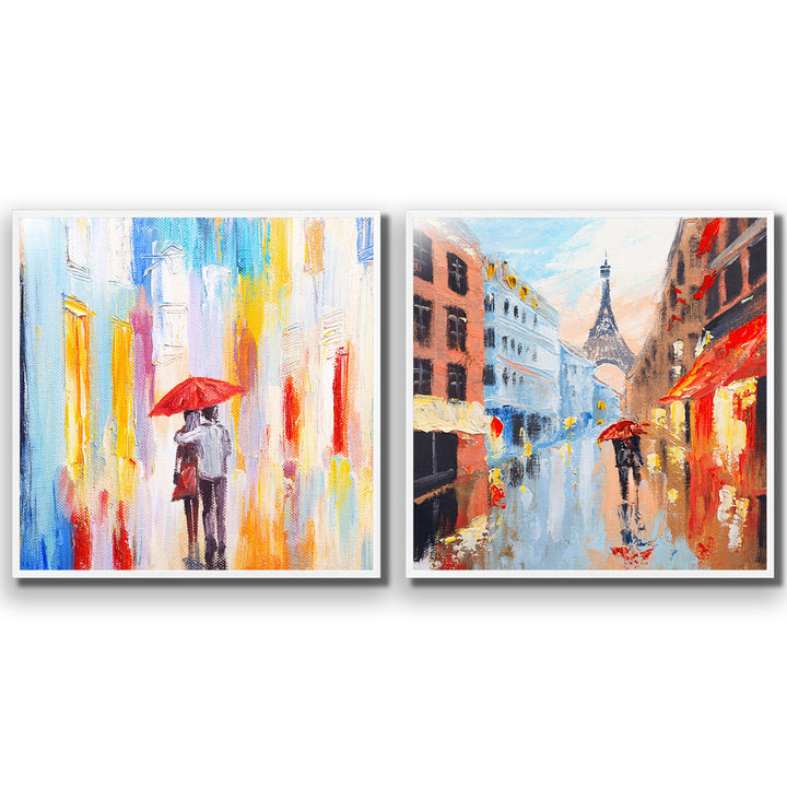 Heading Home Amour en pluie Perfect Pairs Wall Art