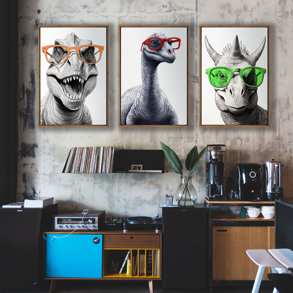 Dino Portrait Trio Art Set