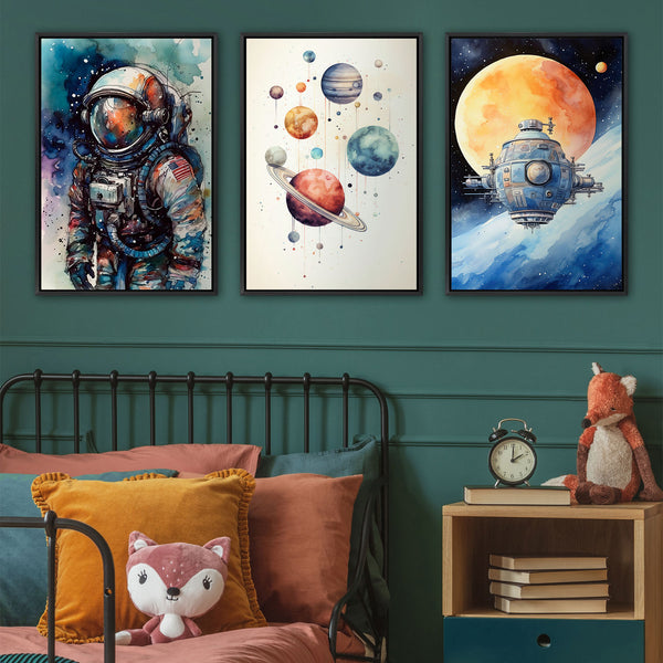 Space Explorer 2 - Trio Art Set