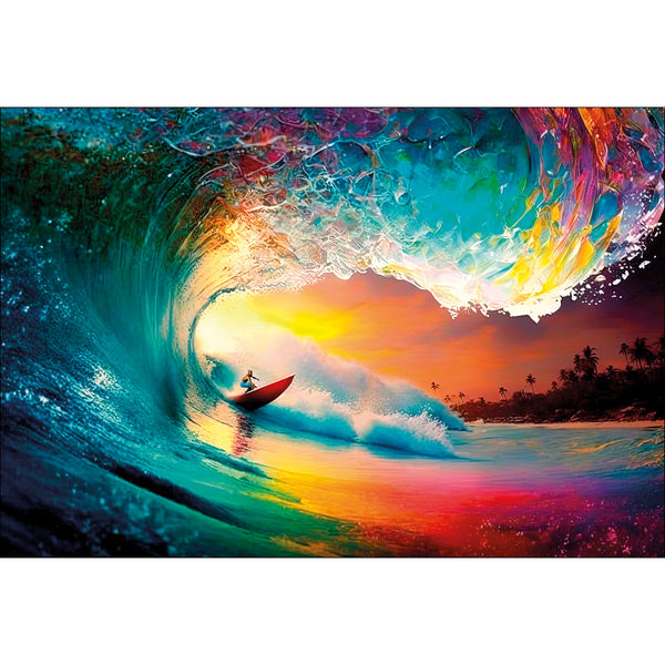 Rainbow Surf Sunset II