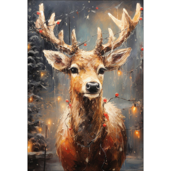 Reindeer & Christmas Lights