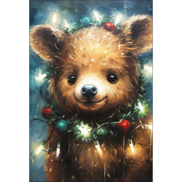 Teddy & Christmas Lights