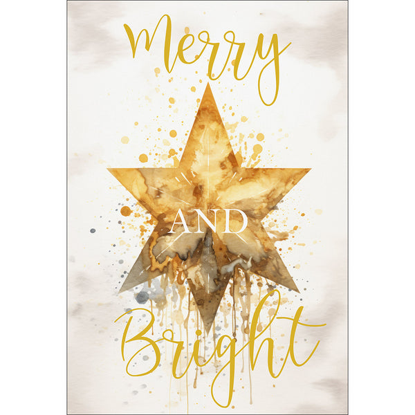 Merry & Bright Gold Star