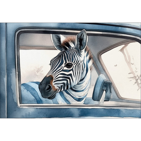 Zebra in Car