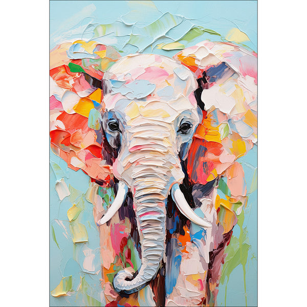 Pastel Painted Elephant