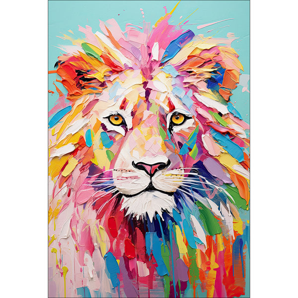 Pastel Painted Lion