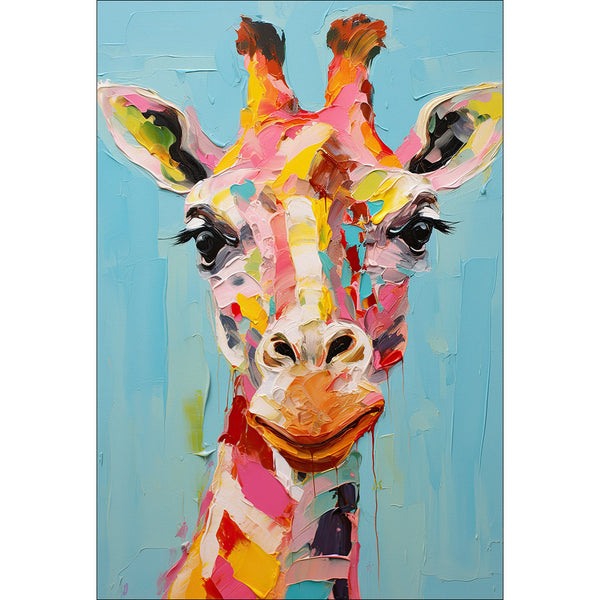 Pastel Painted Giraffe