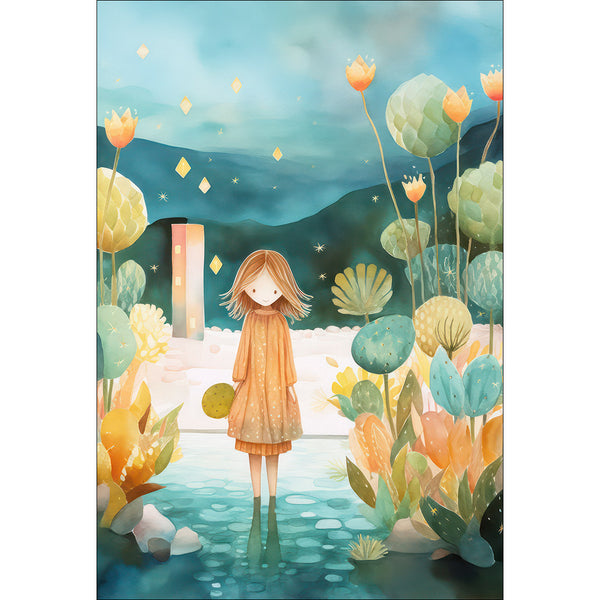 Girl in Pond