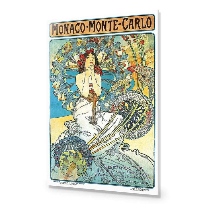 Monaco By Alphonse Mucha Wall Art