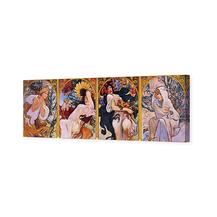 Four Seasons By Alphonse Mucha Wall Art