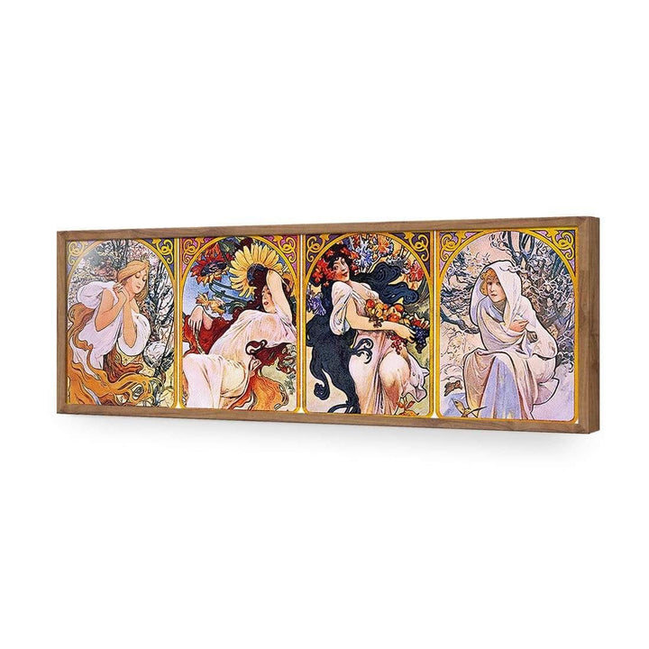 Four Seasons By Alphonse Mucha Wall Art