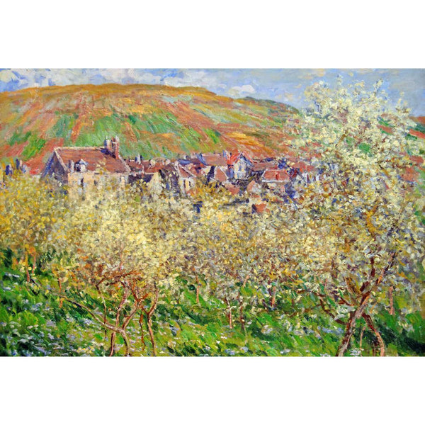 Plum Trees in Blossom By Monet Wall Art