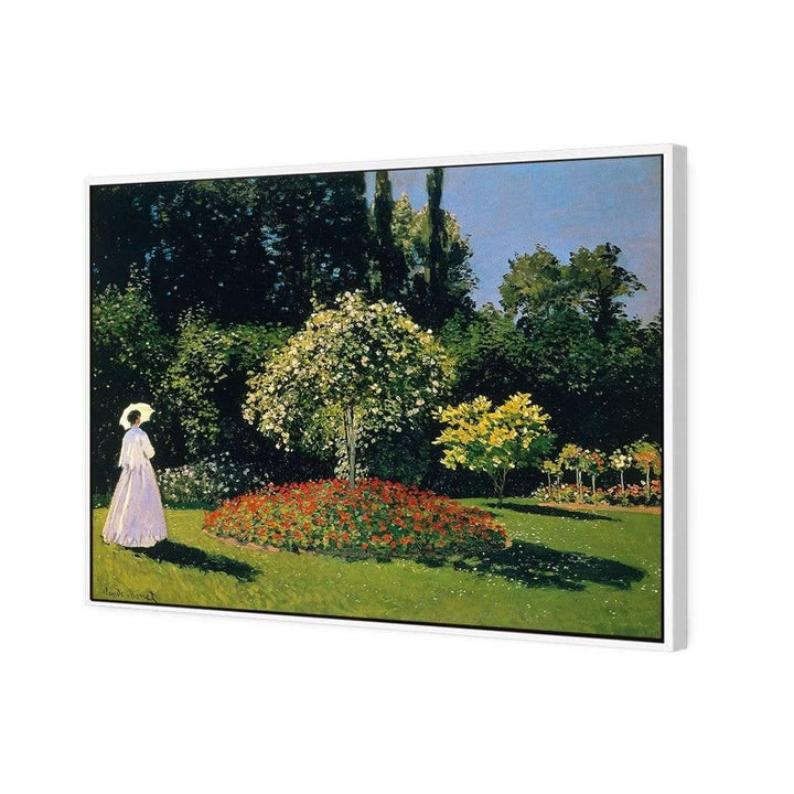 Woman in a Garden By Monet Wall Art