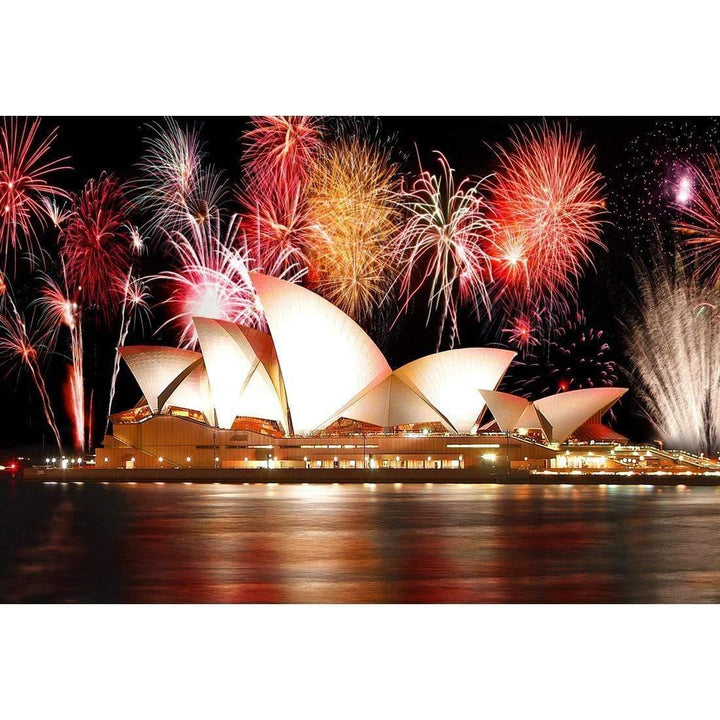 Opera House with Sydney Fireworks, Original Wall Art