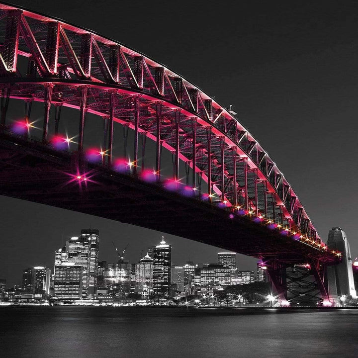 Sydney Harbour Bridge over City (square) Wall Art