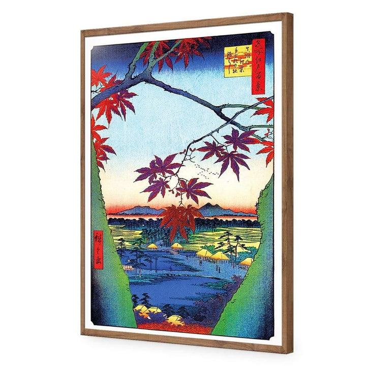 Hiroshige, Maple Trees at Mana, Original (rectangle) Wall Art