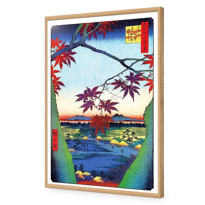 Hiroshige, Maple Trees at Mana, Original (rectangle) Wall Art