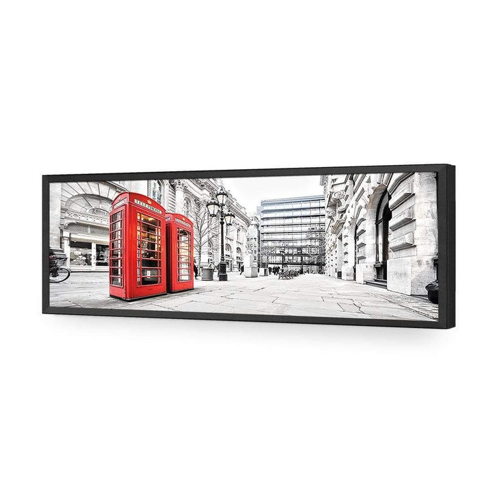 London Red Phone Booths (long) Wall Art