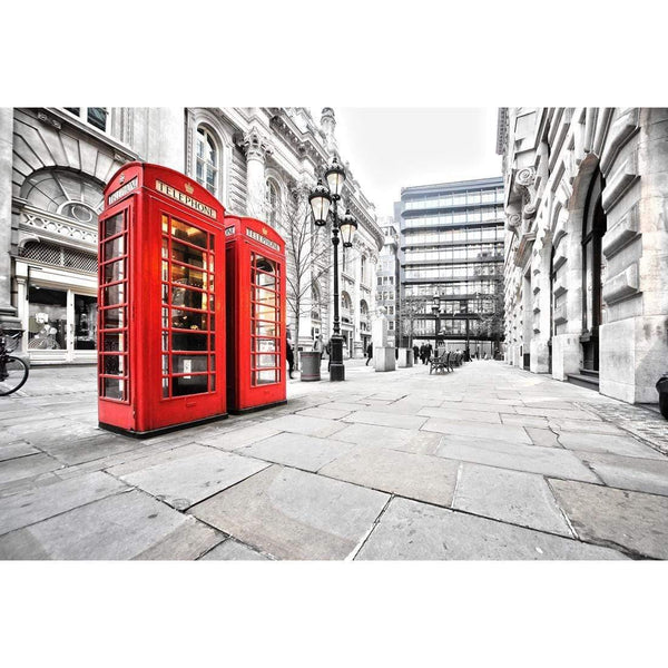 London Red Phone Booths Wall Art