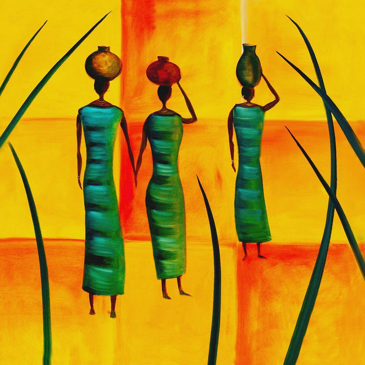 Three African Women Wall Art