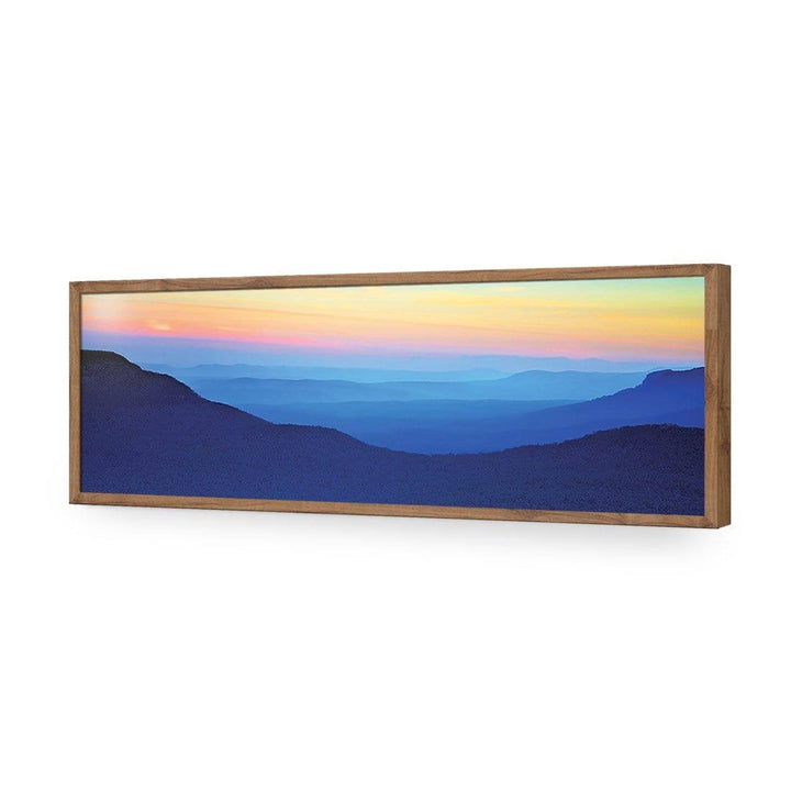 Blue Mountain Sunset, Original (Long) Wall Art