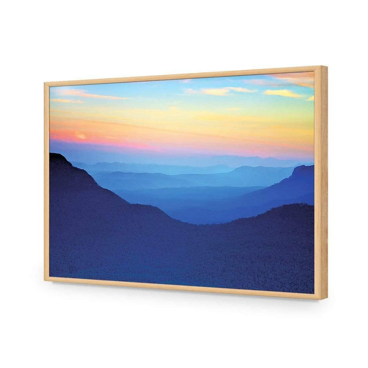 Blue Mountain Sunset Wall Art