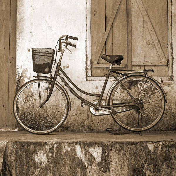 Vintage Bicycle, Sepia (square)