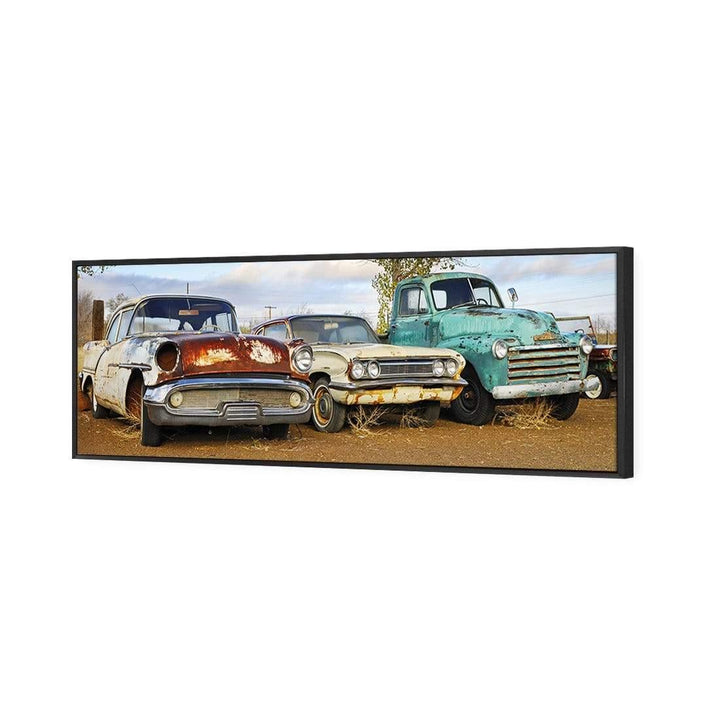 Row of Rusty Cars (long) Wall Art