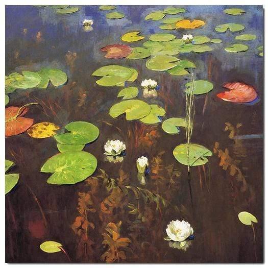 Water Lilies (Square) By Isaac Levitan Wall Art