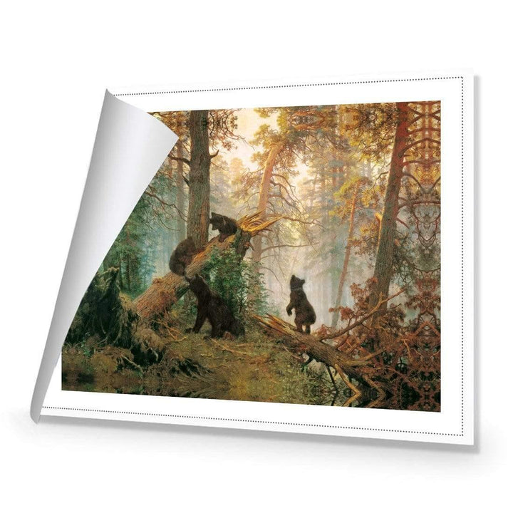 Morning in a Pine Forest By Ivan Shishkin Wall Art