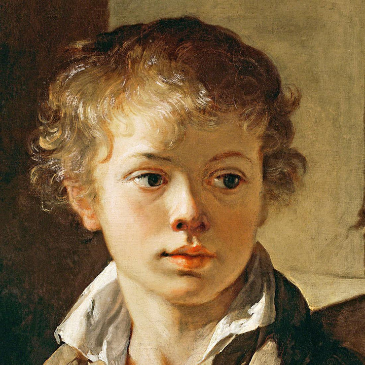 Portrait of the Artist's Son (Square) By Vasily Tropinin Wall Art