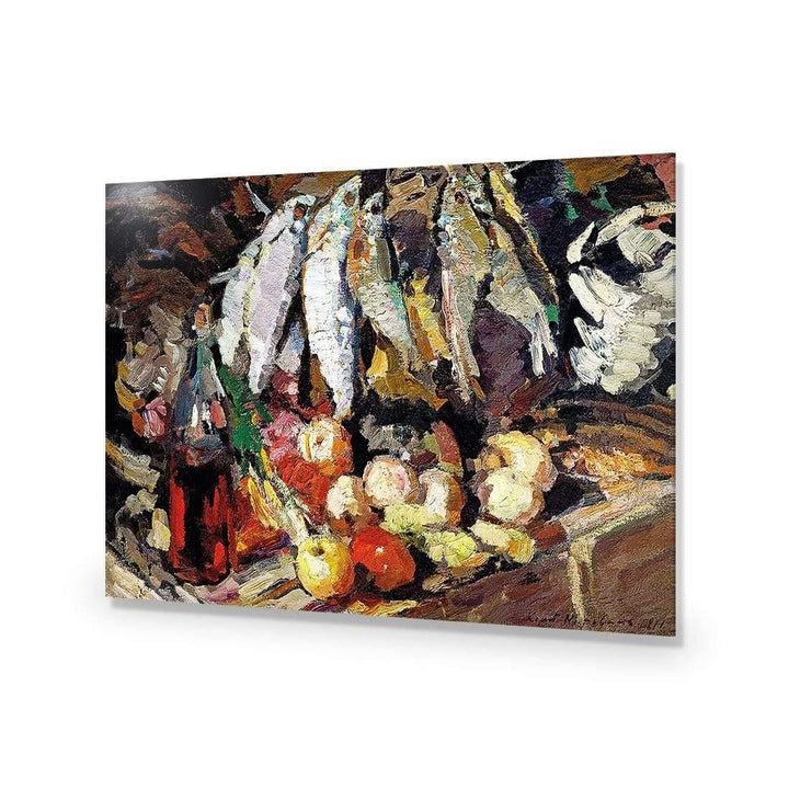 Fishes, Wine, Fruit By Konstantin Korovin Wall Art