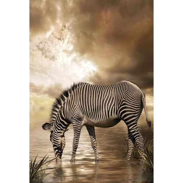 Zebra in Clouds Wall Art