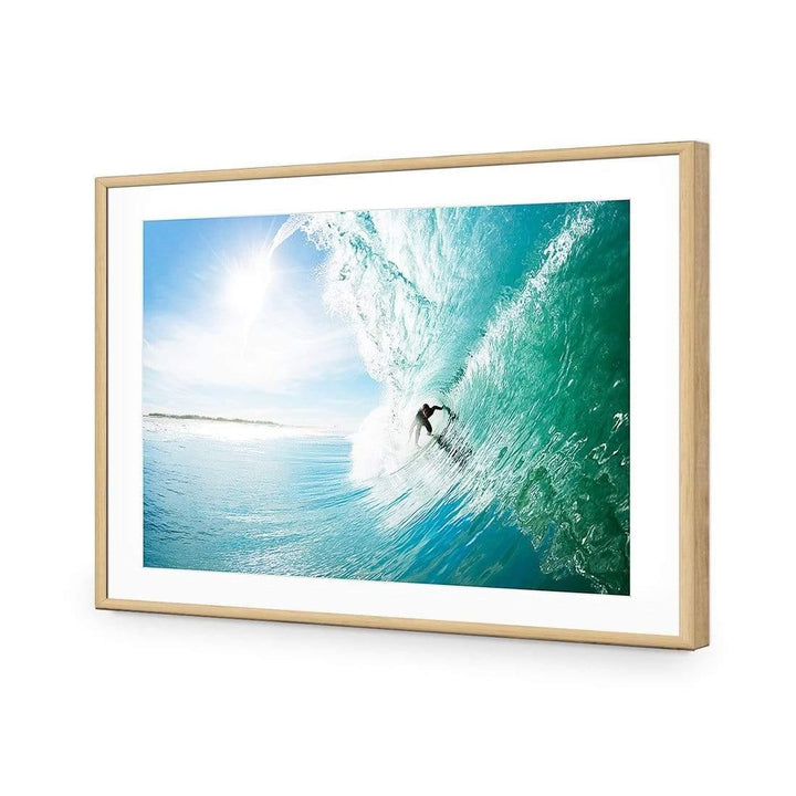 Surfer under Wave Wall Art