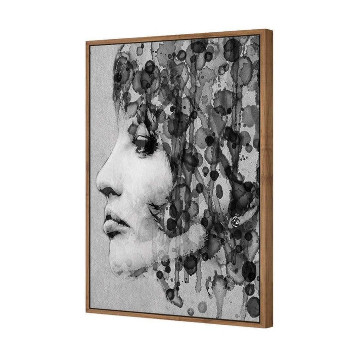 Abstract Hair, Black and White (rectangle) Wall Art