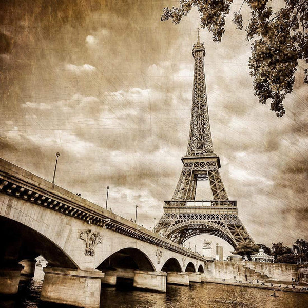 Antique Eiffel Tower (square) Wall Art