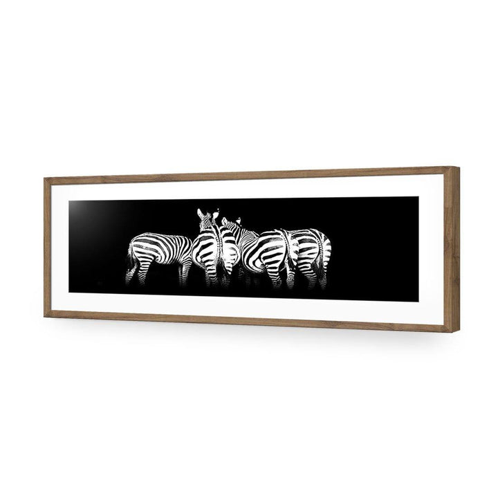 Zebra Cheeks, Black and White (long) Wall Art