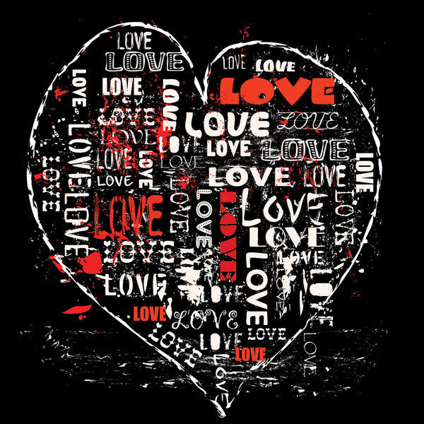 Love Heart Grunge (square)