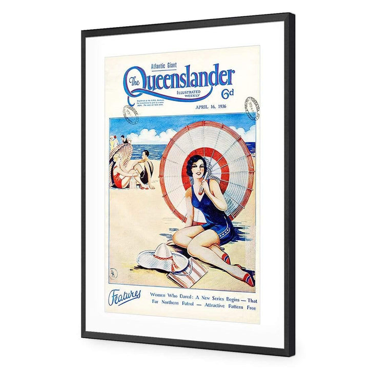 Queenslander Beach Girl, Original Wall Art
