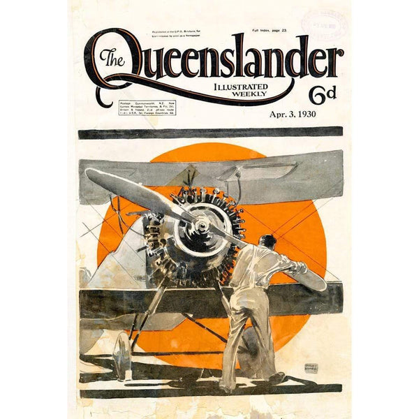Queenslander Airplane 1930 Wall Art