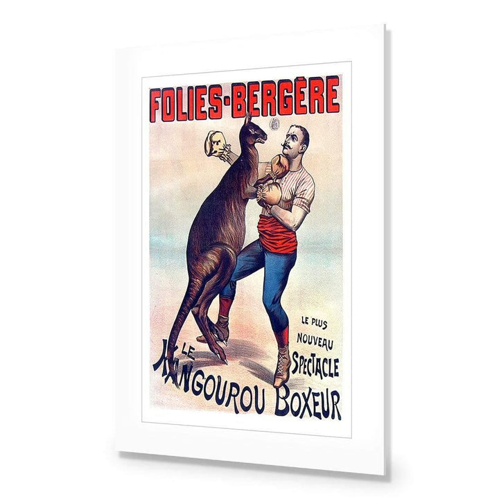 Kangaroo Boxer By Folies Bergere Wall Art