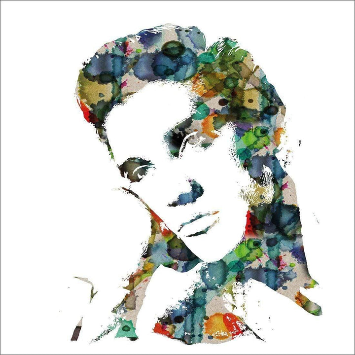 Elvis Abstract Hair (square) Wall Art