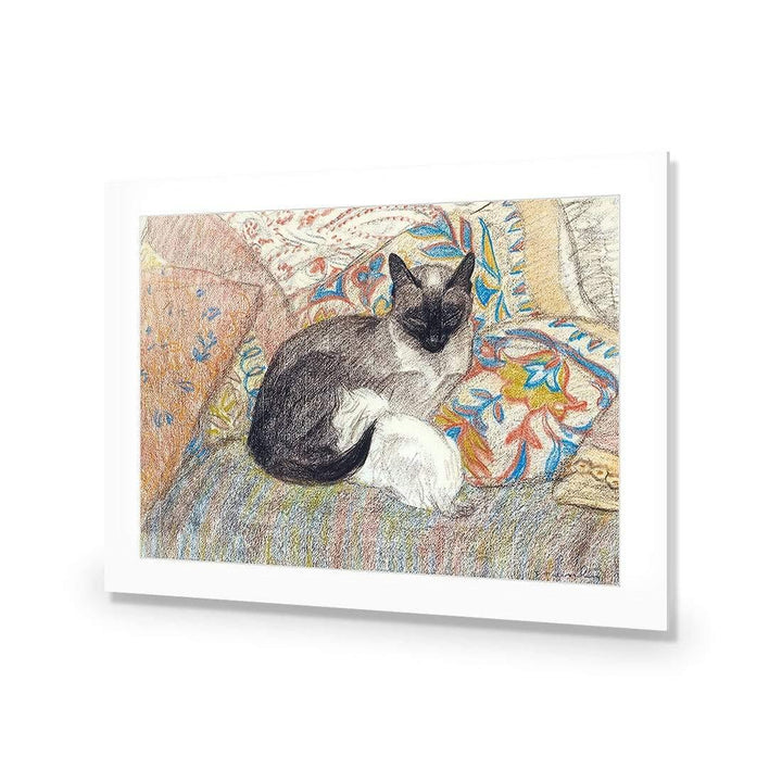 Siamese Cat and her Kitten By Steinlen Wall Art