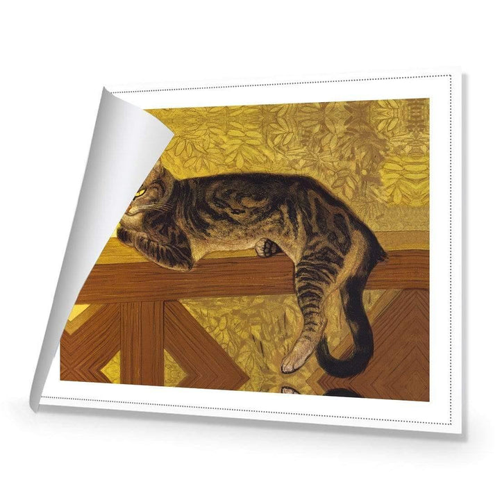 Summer Cat on a Balustrade By Steinlen Wall Art
